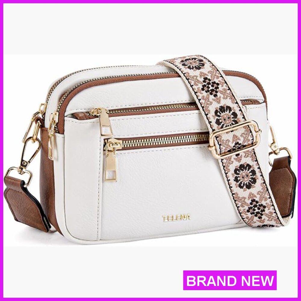 Vegan Leather Crossbody Purse Adjustable Strap Minimal Chic Daily Essentials
